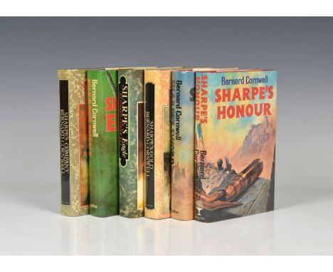 Cornwell (Bernard) three 1st editions, signed by the author to title, comprising: Sharpe's Company, pub. London, Collins 1982