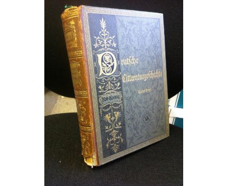 Old German first edition book 1892 including many printed plates, fascinating item, slight damage to the spine. Title "Deutch