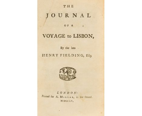 Fielding (Henry) The Journal of a Voyage to Lisbon, first edition, first issue, half-title, with final pp. misnumbered as usu