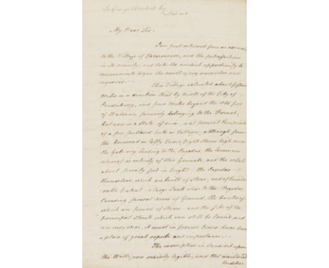 Fossils.- Fallowfield (Ernst William, member of the Board of Trade Fort St George) [Account of a journey to Tiruvacara [Thiru