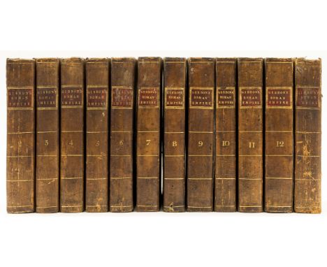NO RESERVE Gibbon (Edward) The History of the Decline and Fall of the Roman Empire, 12 vol., engraved portrait and 3 folding 