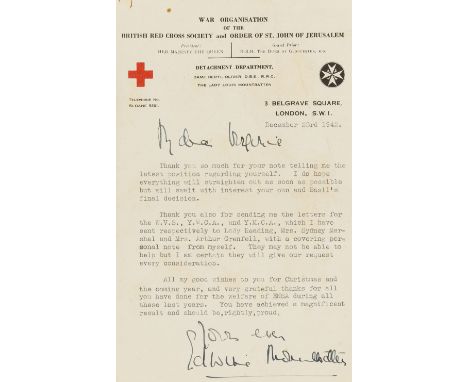 ENSA.- Vernon (Virginia, Chief ENSA Welfare Officer, journalist, fl. 1940-68) Collection of correspondence to Virginia Vernon