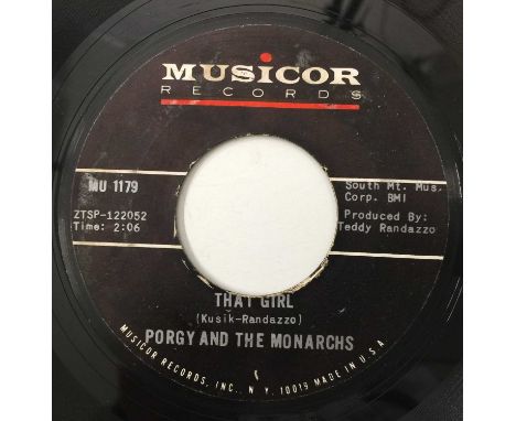 PORGY AND THE MONARCHS - THAT GIRL 7" (MUSICOR RECORDS - MU 1179). A killer 45 by Porgy And The Monarchs with That Girl c/w I
