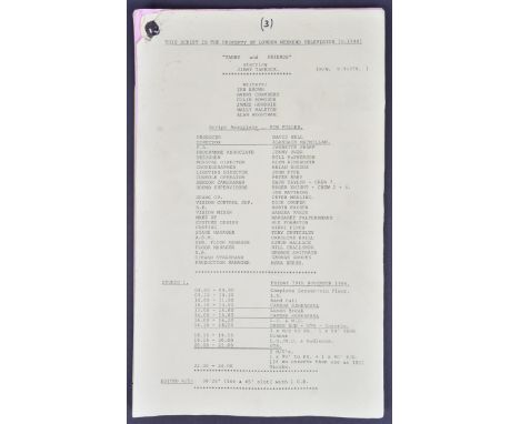 From the collection of Alan Wightman - Tarby and Friends (1980s LWT Sketch Show starring Jimmy Tarbuck) - an original product