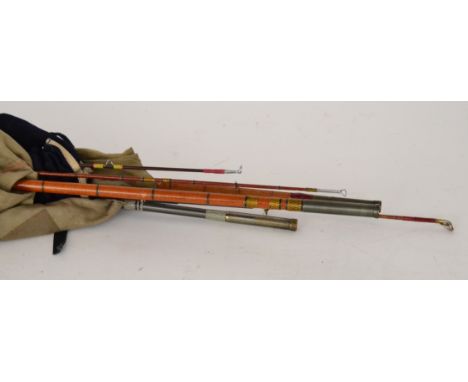 A Hardy Richard Walker Superlite 9ft 3in 7/8 rod, 4pc, and three other various coarse and game rods (4)

