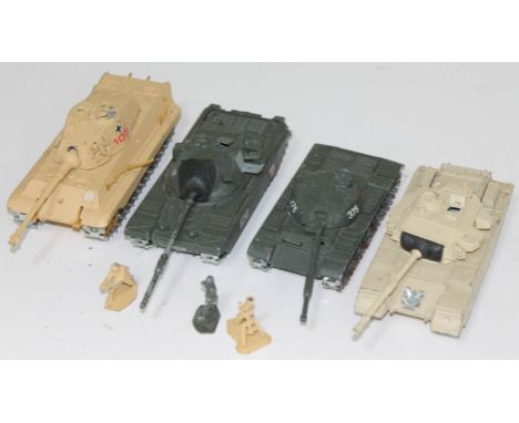 A group of 4 Polistill model tanks.