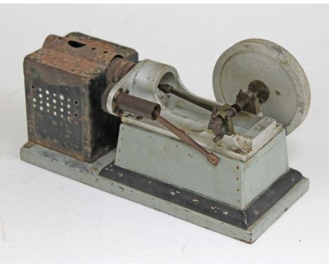 A scratch built stationary engine, length 31cm. CONDITION REPORT - as found...