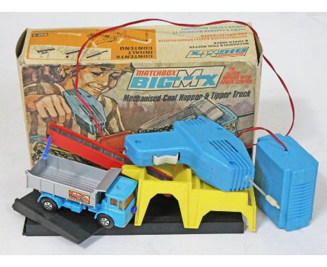 A Matchbox Mechanised Coal Hopper & Tipper Truck boxed. CONDITION REPORT - coal missing otherwise ok.