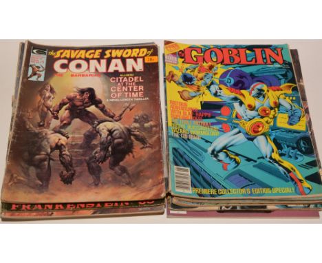 Savage Sword of Conan No. 1 (Curtis first series); The Goblin Magazine No. 1 (Warren); Weird Tales of the Macabre No. 2; Vamp