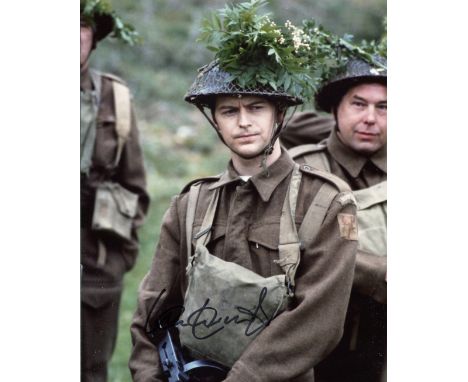 Dads Army 8x10 comedy photo signed by actor Ian Lavender who played Private Pike in the series. Good condition. All autograph