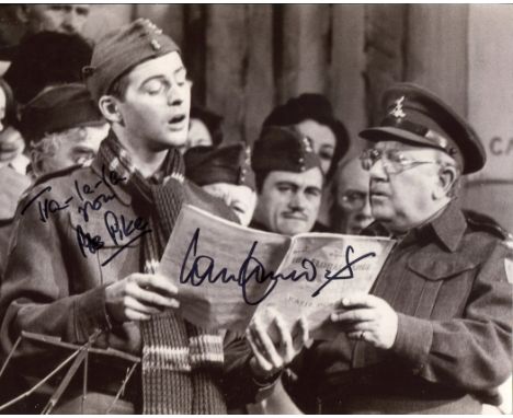 Dads Army 8x10 comedy photo signed by actor Ian Lavender who played Private Pike in the series. Good condition. All autograph