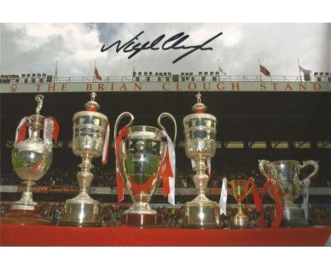 Nigel Clough signed 12x8 colour photo. English professional football manager and former player who is currently the manager o