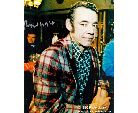 Actor Roger Lloyd-Pack 10x8 signed colour photo in character as Trigger from the BBC Series Only Fools and Horses. Roger Lloy
