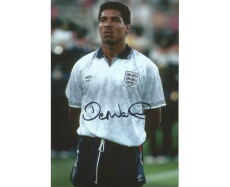 Des Walker signed 12x8 colour photo. British football coach and former player, who played as a defender. For the last 3 years