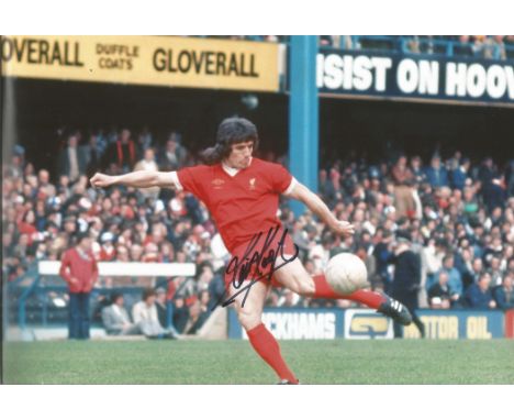 Kevin Keegan signed 12 x 8-inch colour Liverpool football photo. Good condition. All autographs come with a Certificate of Au