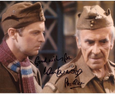Dads Army 8x10 comedy photo signed by actor Ian Lavender who played Private Pike in the series. Good condition. All autograph