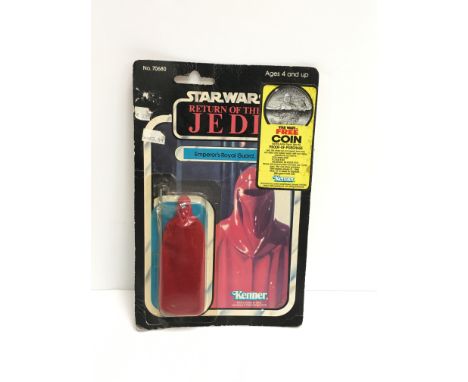 Kenner Star Wars Return of The Jedi #70680 Emperor's Royal Guard figure. Sealed on G/F 65 back card with 'Free Coin' label. 