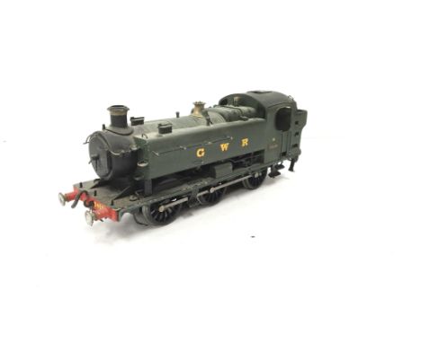 A Brass Kit Built O gauge GWR Green Class 94XX 0-6-0PT. Expertly built painted and lettered. Good detail. An Excellent workin