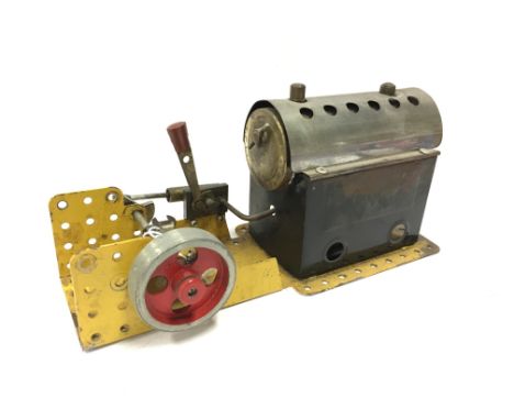 MECCANO Single Cylinder Steam Engine - missing Burner - appears Fair Plus.