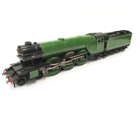 A scratch built  O Gauge Brass 3R 12V LNER Apple Green 4-6-2 'Flying Scotsman'. Expertly built, painted and lettered. An Exce