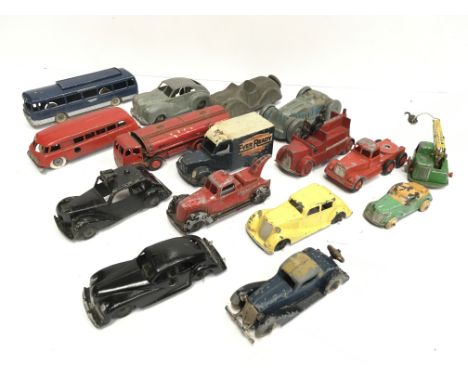 Quantity of assorted diecast models by Charbens, Morestone and others, includes 2 x clockwork models by Solido and Kembo, Too