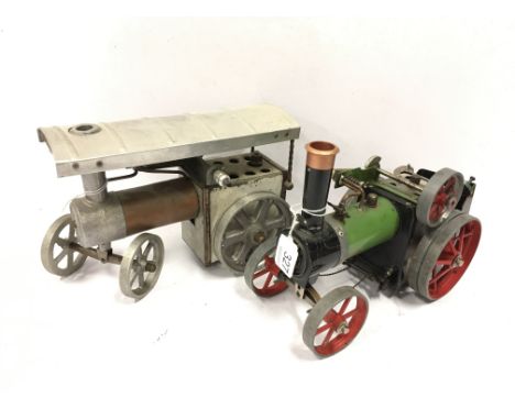 A MAMOD TE1 Live Steam Traction Engine with modifications and  missing Burner - Fair Plus and a part Scratch Built Traction E