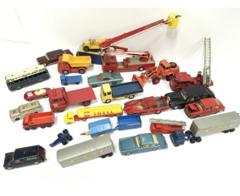 Selection of Corgi, Dinky and other diecast models, includes Dinky 103 Captain Scarlet Spectrum Pursuit Vehicle. Together wit