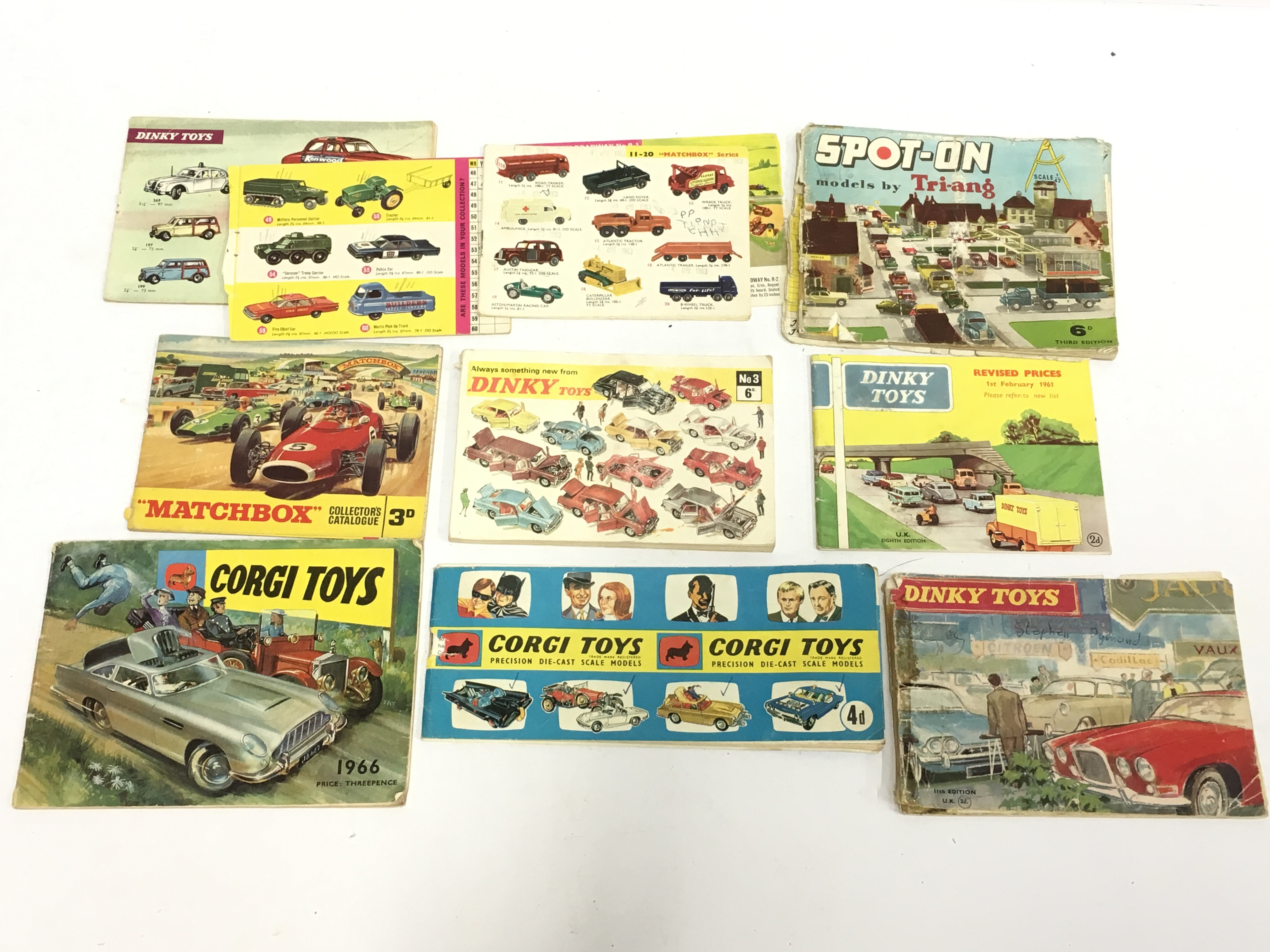 corgi toys catalogue 1966