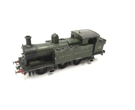A scratch Built Brass O Gauge GWR Green 0-6-2T # 584  Bond Motor. A well built and well used working Model with an on/off swi