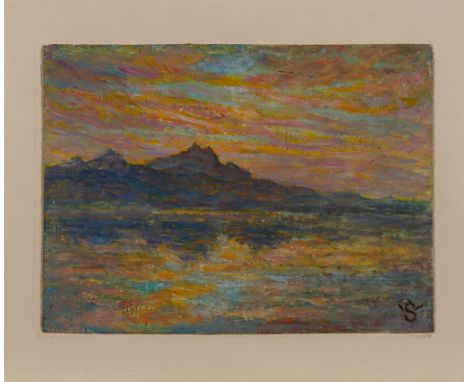 Willy Schlobach. 1864 Brüssel - 1951 Nonnenhorn. War Schüler der Akademien Brüssel und Genf. Gehörte zur neoimpressionistisch