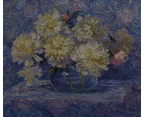 Willy Schlobach. 1864 Brüssel - 1951 Nonnenhorn. War Schüler der Akademien Brüssel und Genf. Gehörte zur neoimpressionistisch