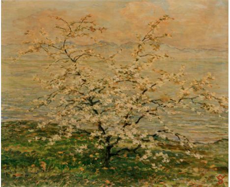 Willy Schlobach. 1864 Brüssel - 1951 Nonnenhorn. War Schüler der Akademien Brüssel und Genf. Gehörte zur neoimpressionistisch