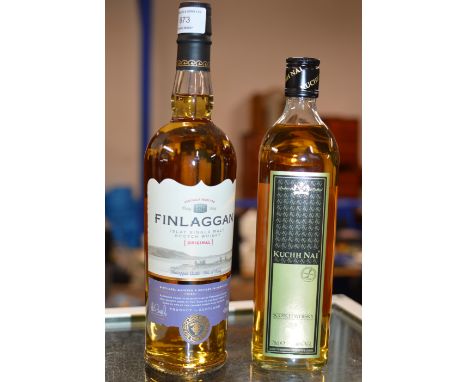 FINLAGGAN ORIGINAL ISLAY SINGLE MALT SCOTCH WHISKY - 700ML, 40% VOL &amp; KUCHH NAI SCOTCH WHISKY - 70CL, 40% VOL     