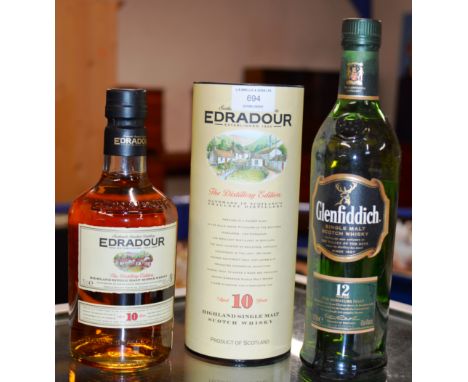 EDRADOUR THE DISTILLERY EDITION 10 YEAR OLD HIGHLAND SINGLE MALT SCOTCH WHISKY, WITH PRESENTATION BOX - 70CL, 40% VOL &amp; G