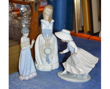 2 NAO FIGURINES &amp; LLADRO FIGURINE     