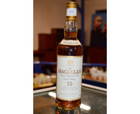 THE MACALLAN, 10 YEARS OLD SINGLE HIGHLAND MALT SCOTCH WHISKY, OLDER STYLE BOTTLING - 700ML, 40% VOL     