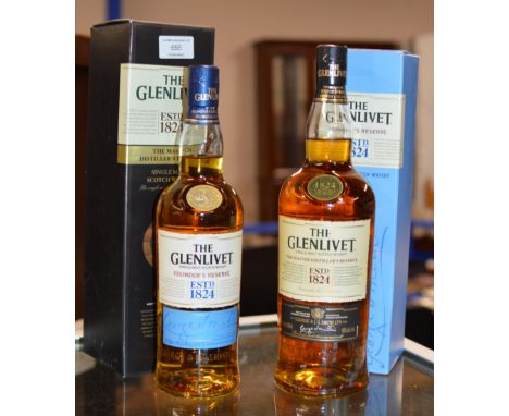 THE GLENLIVET, THE MASTER DISTILLER'S RESERVE SINGLE MALT SCOTCH WHISKY, WITH PRESENTATION BOX - 1 LITRE, 40% VOL &amp; THE G