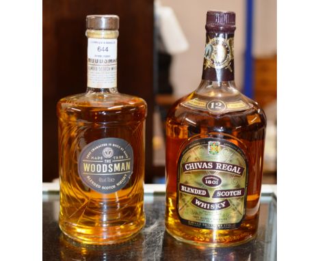 CHIVAS REGAL 12 YEAR OLD BLENDED SCOTCH WHISKY - 1.13 LITRES, 43% VOL &amp; THE WOODSMAN BLENDED SCOTCH WHISKY - 70CL, 40% VO