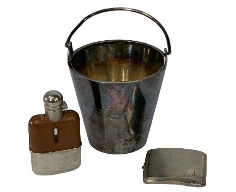 EPNS &amp; SILVER WARE, 3 ITEMS - the Aberdeen Line Shipping Company ice bucket by Elkington &amp; Co, bearing the company cr