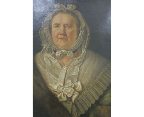 ATTRIBUTED TO SIR JOHN CHALMERS (c.1720-1790), Portrait of a LadyReputed to be Elizabeth, Daughter of Bryce Sempill of Cathca