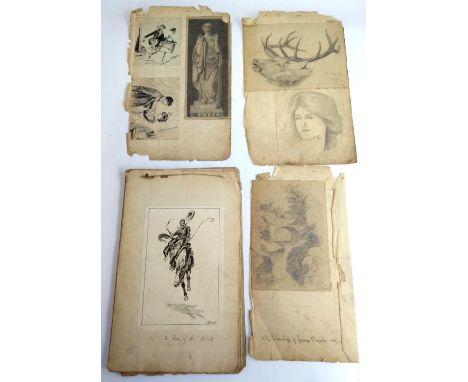 A collection of drawings by George R. Bayliss. from 1903 to 1914, Bayliss was killed by enemy action during WWI; together wit