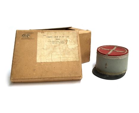 A French army kepi, bearing the name Capitaine Juthier, grey and red felt, size 7 1/2, in James Locke &amp; Co. hat box 