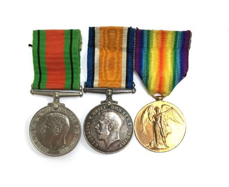 Two WWI medals, 1914-1918 Great War; and The Great War for Civilisation 1914-1919, both awarded to 27302 PTE J.W.T Sykes. Y &