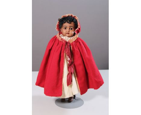 Porzellankopf Puppe Kämmer Reinhardt 192keine Haarrisse erkennbar, Schlafaugen, Mohair Perücke mit Gipsdeckel, Körper in eine