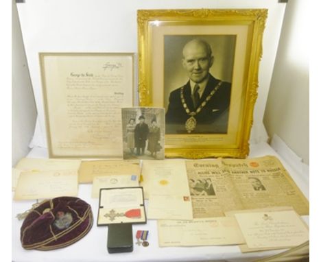 AN ARCHIVE RELATING TO THOMAS CHARLES PEARSON, M.B.E. J.P. (Birmingham business man), includes his cased "Most excellent orde