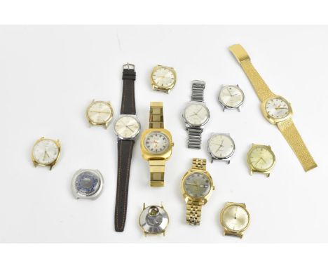 Mixed gents electronic wristwatches to include Timex electronic, Avia electronic, Swissonic, Benrus and others A/F