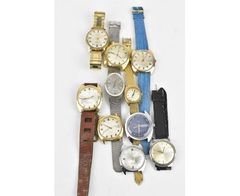 A selection of Timex wristwatches to include a Timex electric day date watch, Timex electric Dynabear and others 