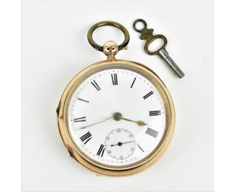 A 9ct gold local presentation pocket watch, inside inscribed 'Presented to Trooper THOs McGuire Westmorland and Cumberland Co