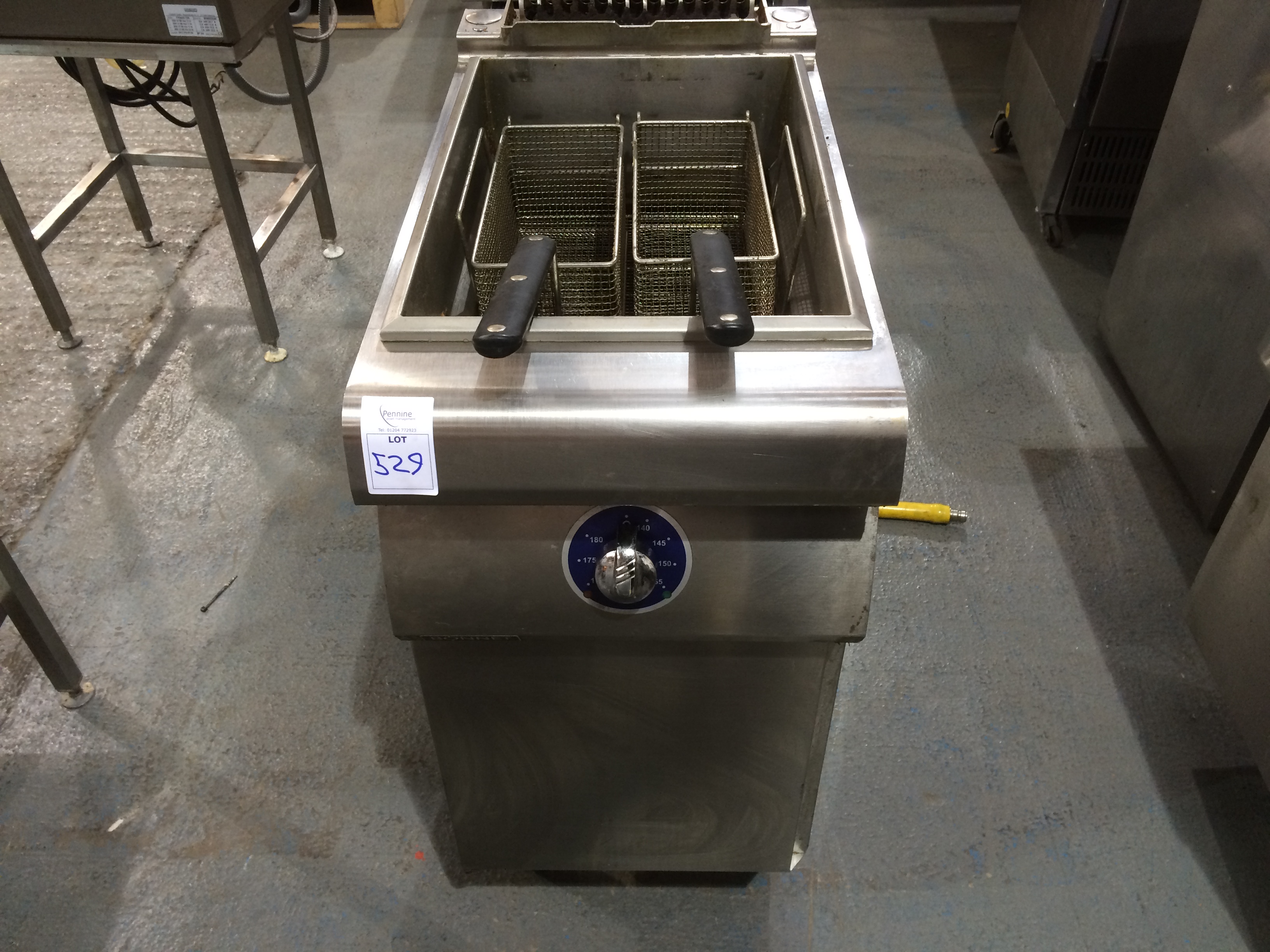 Hobart Bonnet Commercial Gas Double Basket Fryer Model Number - B107FR18BG