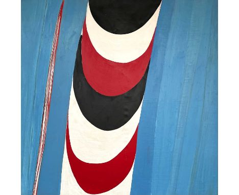 Sir Terry FROST (1915-2003)R, B & W Suspended from on BlueOil on canvasSigned, inscribed 'R, B & W Suspended from on Blue' an